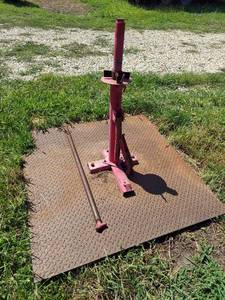 lot 2697 image: Tire Machine on Steel Plate