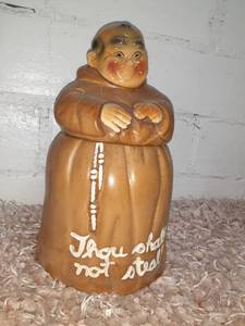 lot 1854 image: Rare Monk Cookie Jar
