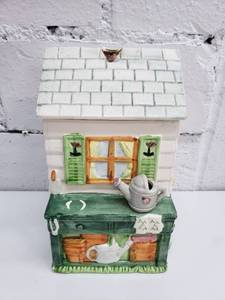 lot 1871 image: Garden Shed Cookie Jar