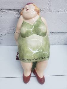 lot 1882 image: Happily Dying of Chocolate Cookie Jar