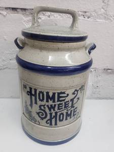 lot 1896 image: Home Sweet Home Milk Jug Cookie Jar