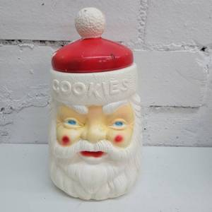 lot 2342 image: Plastic Santa Cookie Jar