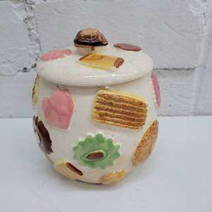 lot 2345 image: Sweets and Flower Cookie Jar