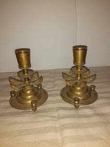 lot 1699 image: Flower Candle Holders