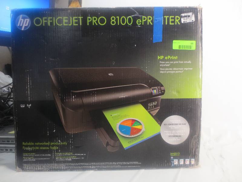 lot 69 image: HP OFFICE JET PRO 8100  E PRINTER