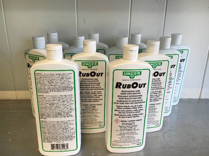 lot 132 image: CASE OF 12 UNGER RUB OUT HARD WATER STAIN REMOVER