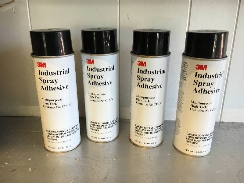 lot 138 image: LOT OF 4 3M INDUSTRAIL SPRAY ADHESIVE