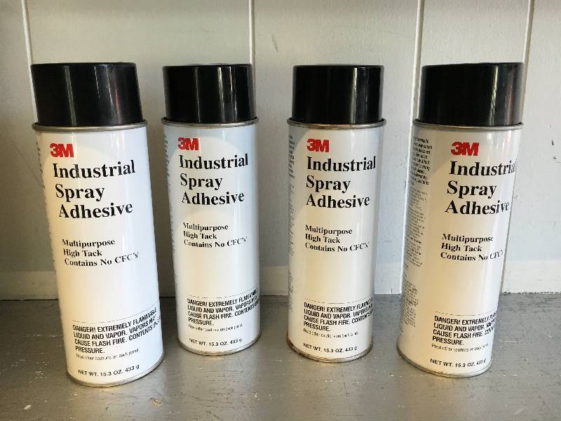 lot 139 image: LOT OF 4 3M INDUSTRAIL SPRAY ADHESIVE