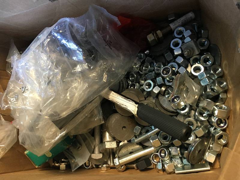 lot 176 image: OVER 50 NEW NUTS, SCEWS AND WASHERS