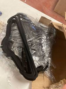 lot 2891 image: Black velvet hangers