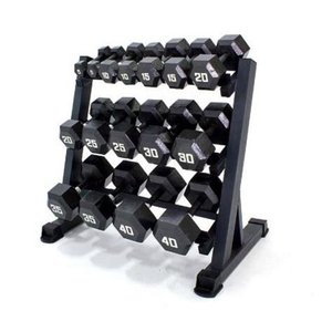 lot 2828 image: 3 tier dumbbell rack