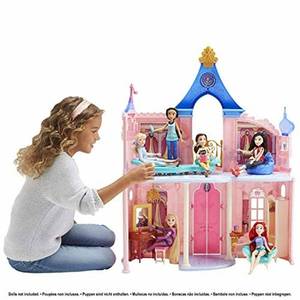 lot 2855 image: Disney Princess Castle Doll House And 16 Accessories With 6 Pieces Of Furniture