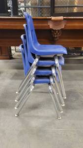 lot 1075 image: Lot of 4 Stackable Childrens Chairs