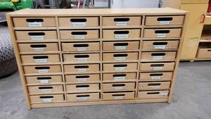 lot 1080 image: 32 Childrens Cubby Cabinet