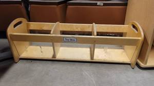 lot 1125 image: 3 Slot Toy Box - Plexi Glass