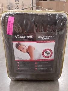 lot 56047 image: Beautyrest Luxury Heated Blanket Queen Size