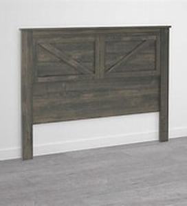 lot 56013 image: The Gray Barn Latigo Weathered Oak Queen Headboard
