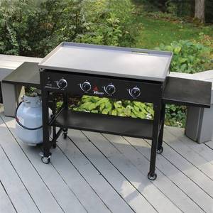 lot 20999 image: GrillFest 4 Burner Gas Griddle 790Sqin