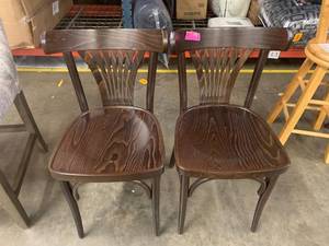 lot 13 image: Bistro Chair (Set 0f 2) Retail$279.49