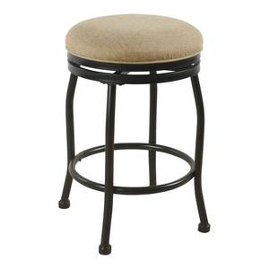 lot 20 image: HomePop 24 Swivel Counter Stool - 24 inches - 24 inches Retail$77.48