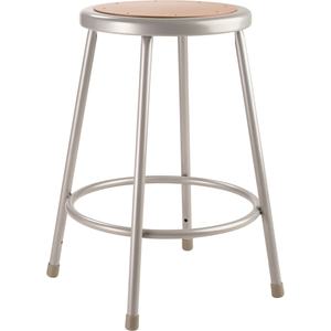 lot 22 image: NPS 24 Heavy Duty Steel Stool, Grey