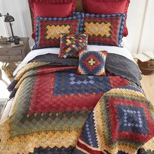 lot 56067 image: Donna Sharp Chesapeake Trip Around the World Quilt Set Retail$454.00