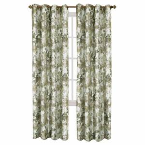 lot 56120 image: Pair of Achim Tranquil Lined Grommet Curtain Panel