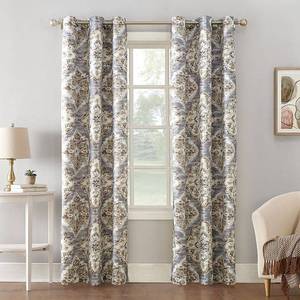 lot 56124 image: Regina 40 x 63 Watercolor Floral Thermal Insulated Curtain Panel