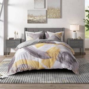 lot 56062 image: Cosmo Living Andie Grey Yellow Cotton