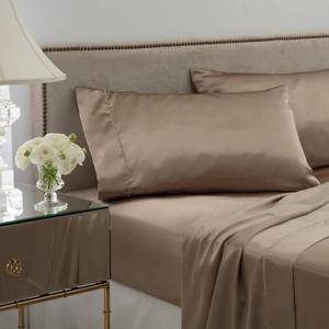 lot 56122 image: Porch & Den Mayway Satin Bed Sheet Set
