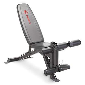 lot 35216 image: Marcy Adjustable 6 Position Utility Bench with Leg Developer and High Density Foam Padding SB-350