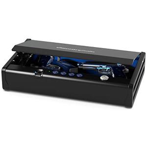 lot 35279 image: SentrySafe QAP2BLX Biometric Gun Safe with Interior Light, 2 Handgun Capacity