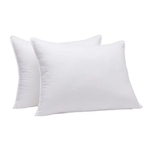 lot 35281 image: Amazon Basics Down-Alternative Pillows for Stomach and Back Sleepers - 1-Pack, Soft, King