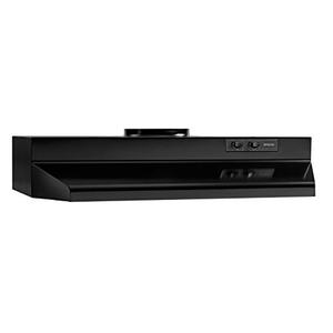 lot 35290 image: Broan-NuTone 423023 Insert with Light, Exhaust Fan Cabinet Range Hood, 30-Inch, Black