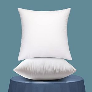 lot 35291 image: Emolli Throw Pillow Inserts Set of 2, Throw Pillow Inserts Premium Stuffer Down Alternative,Super Soft Microfiber Filled Decorative Pillow Cushion, 24 x 24 Inches