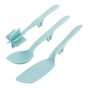 lot 35296 image: Rachael Ray - Tools and Gadgets 3-Piece Utensil Set - Light Blue