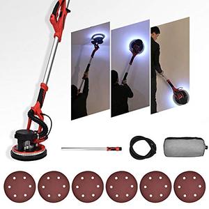 lot 35321 image: FULLWATT 800W Electric Drywall Sander 5 Variable Speed with Auto Dust Collection System and 6 Sand Pads Drywall Vacuum