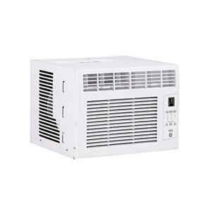 lot 35341 image: GE 6,000 BTU Electronic Window Air Conditioner, Cools up to 250 sq. Ft, Easy Install Kit & Remote Included, 6000 115V, White