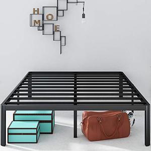 lot 35362 image: Zinus Van 16 Inch Metal Platform Bed Frame with Steel Slat Support  Mattress Foundation, Full