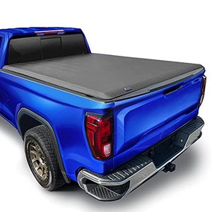 lot 35364 image: Tyger Auto T1 Soft Roll Up Truck Bed Tonneau Cover Compatible with 2019-2021 Chevy SilveradoGMC Sierra 1500 New Body Style  Fleetside 58 Bed (69)  Not for CarbonPro Bed  TG-BC1C9053, Black