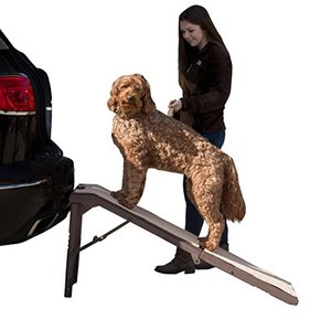 lot 35404 image: Pet Gear Free Standing Pet Ramp for Cats and Dogs Up to 200-Pound, Chocolate - 56 x 16 x 23