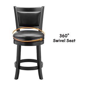 lot 35405 image: Ball & Cast Swivel Counter Height Barstool 24 Inch Seat Height Black