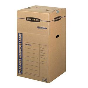 lot 35408 image: Bankers Box SmoothMove Tape-Free Wardrobe Boxes, Large, 3pk, 7710501