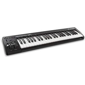 lot 35412 image: M-Audio Keystation 49 MK3  Compact Semi Weighted 49 Key MIDI Keyboard Controller with Assignable Controls, Pitch  Modulation Wheels and Software Production Suite Included USB Powered