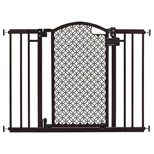 lot 35414 image: Summer Modern Home Decorative Walk-Thru Baby Gate, Metal with Bronze Finish, Decorative Arched Doorway 30 Tall, Fits Openings up to 28 to 42 Wide, Baby and Pet Gate for Doorways and Stairways