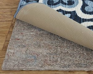 lot 35428 image: Mohawk Home Dual Surface Felt and Latex Non Slip Rug Pad, 14 Thick, 10x14, Brown
