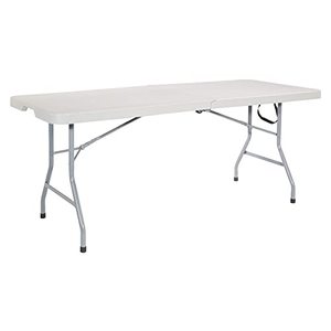 lot 35433 image: Office Star Resin Multipurpose Rectangle Table, 6-Feet, Center Folding