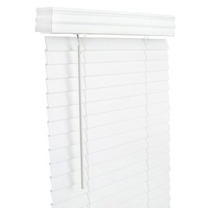 lot 35532 image: Lotus & Windoware, Inc Lotus & Windoware 45x48 White Faux Wood Blind