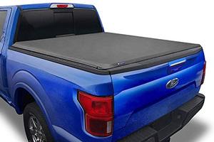 lot 35533 image: Tyger Auto T1 Soft Roll Up Truck Bed Tonneau Cover Compatible with 2015-2021 Ford F-150  Styleside 5.5 Bed (66)  TG-BC1F9029 , Black