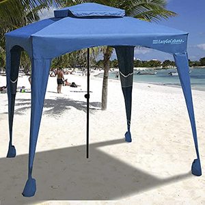 lot 35542 image: EasyGo Cabana - 6 X 6 - Beach & Sports Cabana Keeps You Cool and Comfortable. Easy Set-up and Take Down. Large Shade Area. More Elegant & Classier Than Beach Umbrella